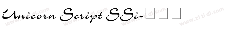 Unicorn Script SSi字体转换